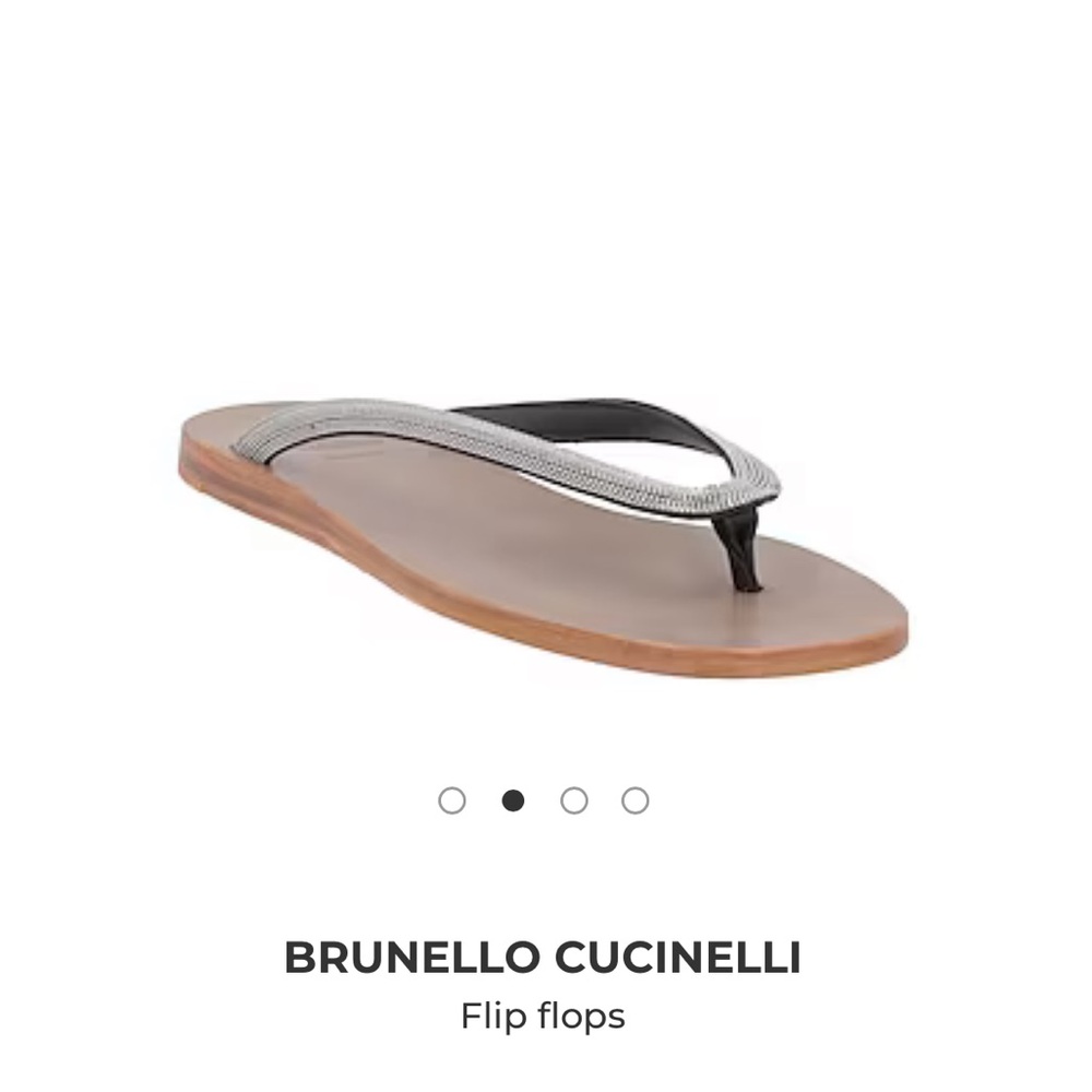 BRUNELLO CUCINELLI
Flip flops Dove gray size 6 women